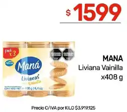 Nini Mayorista Mana liviana vainilla oferta