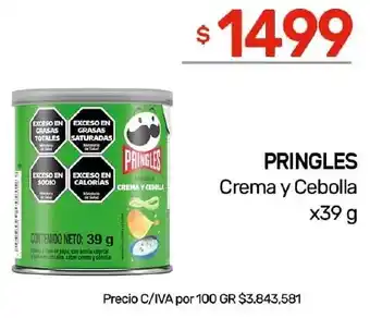 Nini Mayorista Pringles crema y cebolla oferta