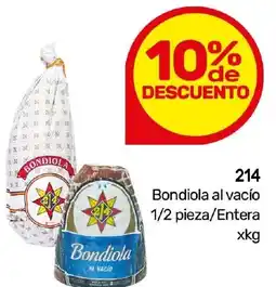 Nini Mayorista 214 bondiola al vacío 1/2 pieza/entera oferta