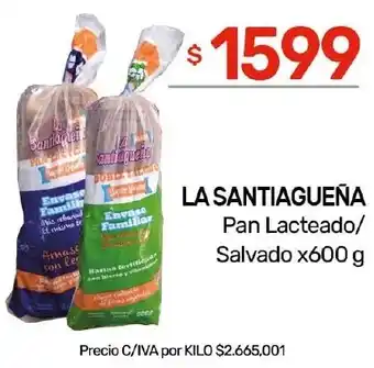 Nini Mayorista La santiagueña pan lacteado/ salvado oferta