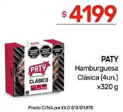 Nini Mayorista Paty hamburguesa clásica oferta
