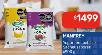 Nini Mayorista Manfrey yogurt ent.bebible sachet sabores oferta
