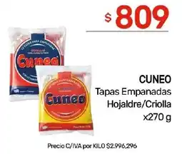 Nini Mayorista Cuneo tapas empanadas hojaldre/criolla oferta