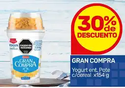 Nini Mayorista Gran compra yogurt ent. pote c/cereal oferta