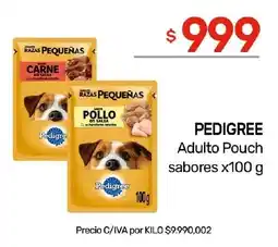 Nini Mayorista Pedigree adulto pouch sabores oferta