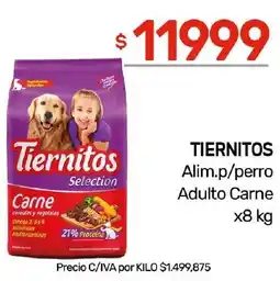 Nini Mayorista Tiernitos alim.p/perro adulto carne oferta