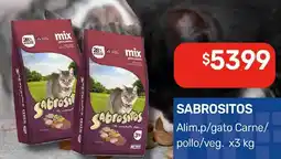 Nini Mayorista Sabrositos alim.p/gato carne/ pollo/veg. oferta