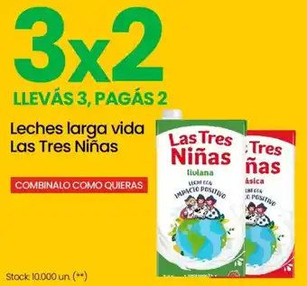 Changomas Las tres niñas leches larga vida oferta