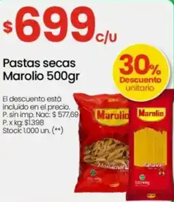 Changomas Pastas secas Marolio oferta
