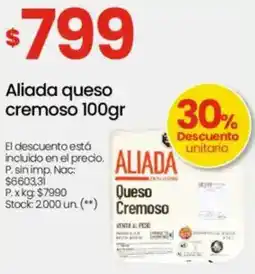Changomas Aliada queso cremoso oferta