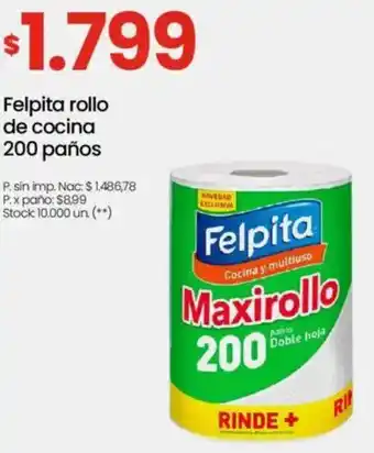 Changomas Felpita rollo de cocina oferta
