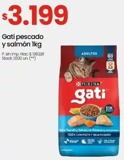 Changomas Gati pescado y salmón oferta