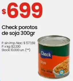 Changomas Check porotos de soja oferta