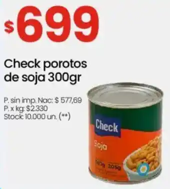 Changomas Check porotos de soja oferta