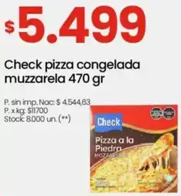 Changomas Check pizza congelada muzzarela oferta