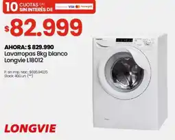 Changomas Lavarropas blanco oferta