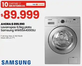 Changomas Samsung lavarropas plata oferta