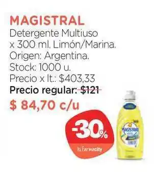 Farmacity Magistral Dtergente Muliuso Limón-marina x 300ml oferta