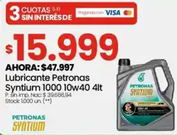 Changomas Lubricante petronas syntium 1000 10w40 oferta