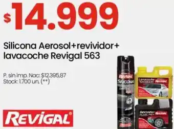 Changomas Revigal silicona aerosol+revividor+ lavacoche 563 oferta