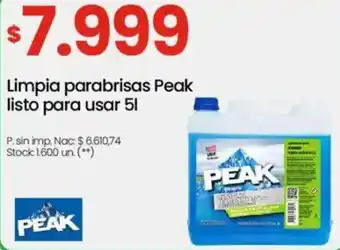 Changomas Peak limpia parabrisas peak listo para usar oferta
