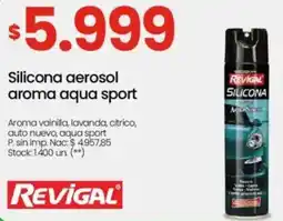 Changomas Silicona aerosol aroma aqua sport oferta