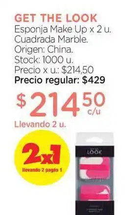 Farmacity Get The Look Esponja Make Up x 2u. oferta