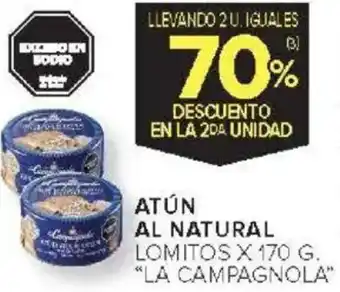 Carrefour La campagnola atún al natural lomitos oferta