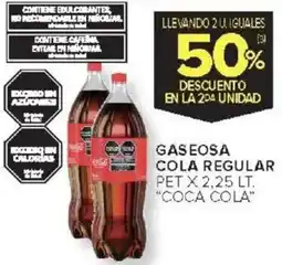 Carrefour Coca cola gaseosa cola regular pet oferta