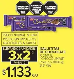 Carrefour Chocolinas galletitas de chocolate oferta