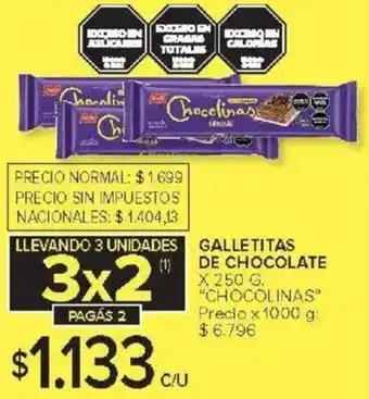 Carrefour Chocolinas galletitas de chocolate oferta