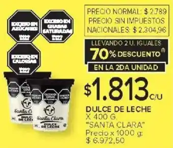 Carrefour Santa clara dulce de leche oferta