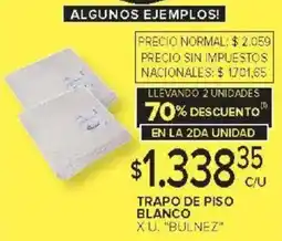 Carrefour Bulnez trapo de piso blanco oferta