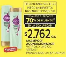 Carrefour Sedal acondicionador v/tipos oferta
