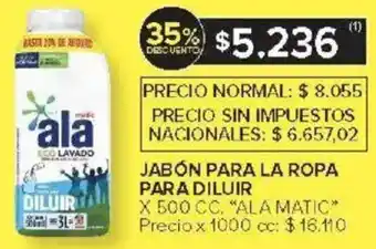 Carrefour Ala matic jabón para la ropa para diluir oferta