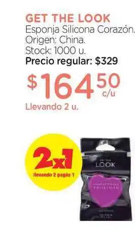 Get The Look Esponja Silicona Corazón