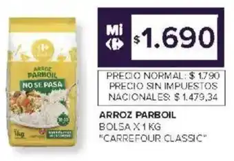 Carrefour Carrefour classic arroz parboil bolsa oferta
