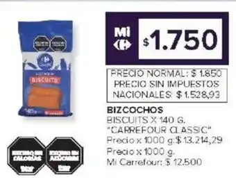 Carrefour Carrefour classic bizcochos biscuits oferta