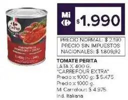 Carrefour Carrefour extra tomate perita lata oferta