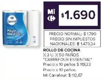 Carrefour Carrefour essential rollo de cocina oferta