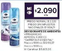 Carrefour Carrefour essential desodorante oferta