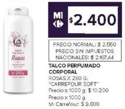 Carrefour Carrefour soft talco perfumado corporal oferta