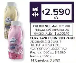 Carrefour Carrefour essential suavizante concentrado adorable/elegant oferta