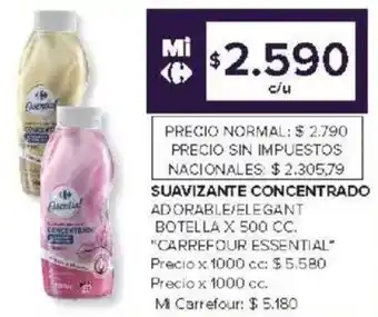 Carrefour Carrefour essential suavizante concentrado adorable/elegant oferta