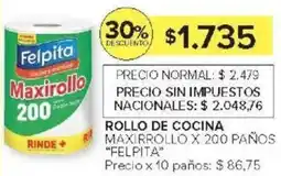 Carrefour Felpita rollo de cocina maxirrollo oferta