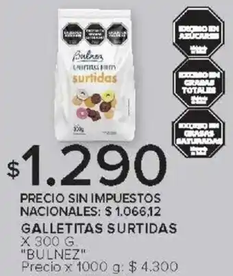 Carrefour Bulnez galletitas surtidas oferta