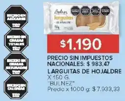 Carrefour Bulnez larguitas de hojaldre oferta