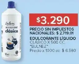 Carrefour Bulnez edulcorante líquido clásico oferta