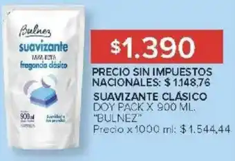 Carrefour Bulnez suavizante clásico doy pack oferta