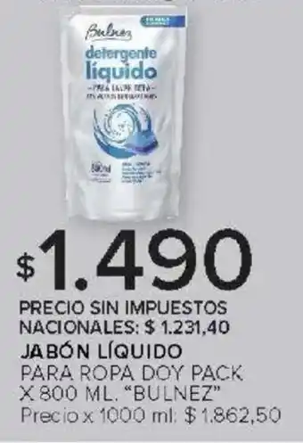 Carrefour Bulnez jabón líquido para ropa doy pack oferta
